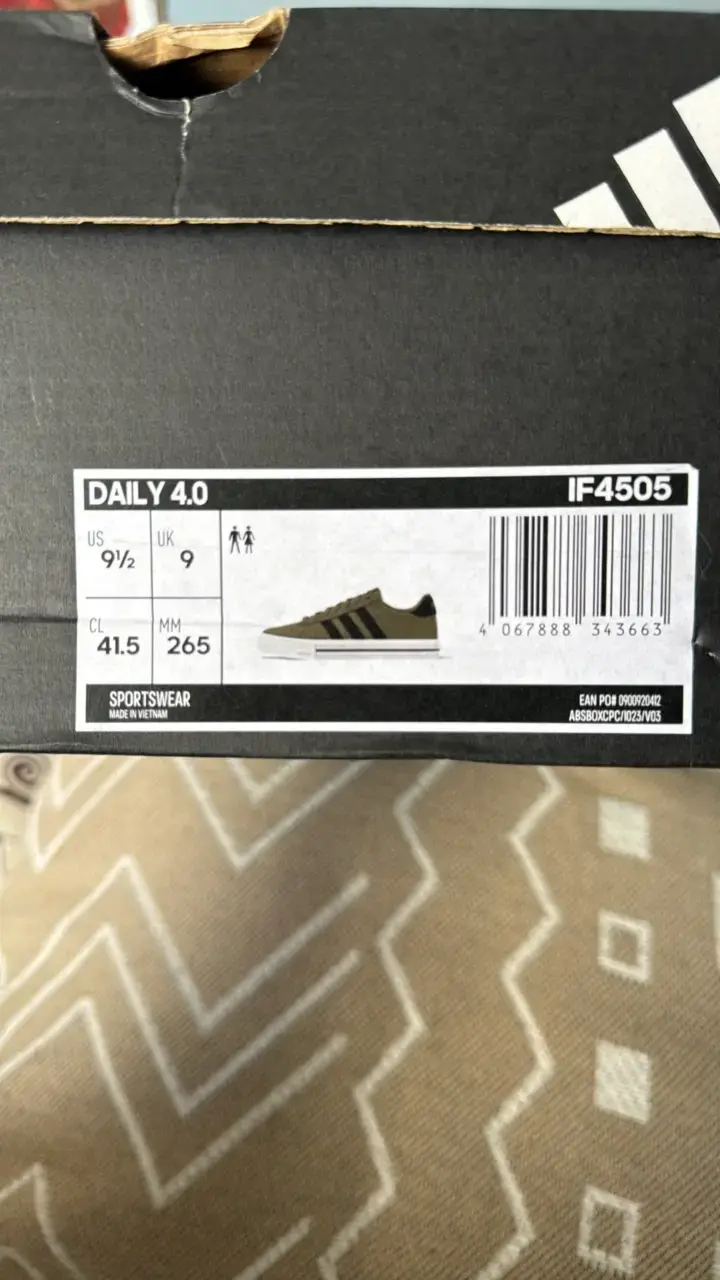 Zapatillas Adidas Daily 4.0 beige y negras - 6