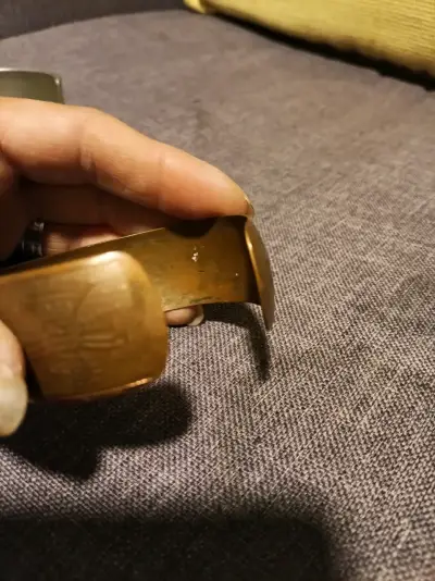 Brazalete de cobre grabado artesanal - miniatura 3