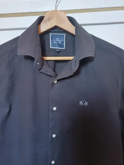 Camisa negra La Martina para hombre - miniatura 1