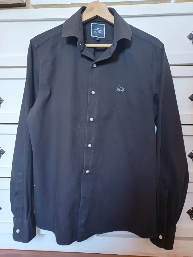 Camisa negra La Martina para hombre - 2