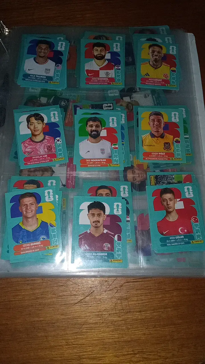 Colección de láminas Panini del Mundial 2026