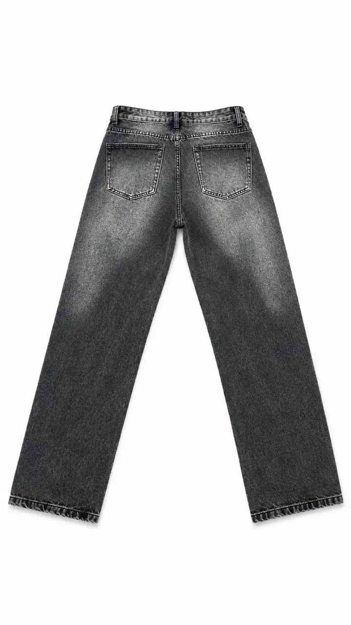 Jeans rectos desgastados para hombre - 2