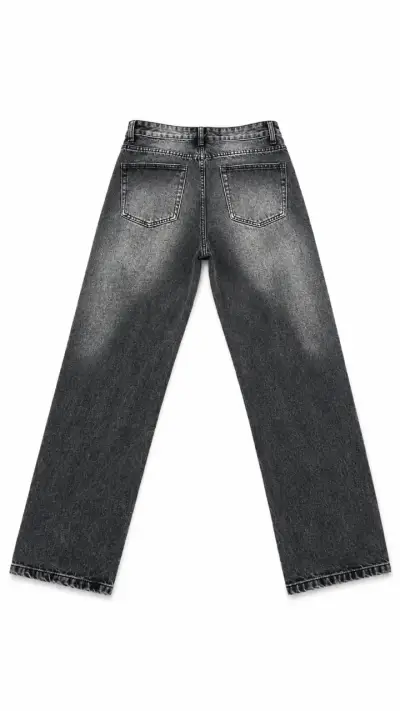 Jeans rectos desgastados para hombre - miniatura 2