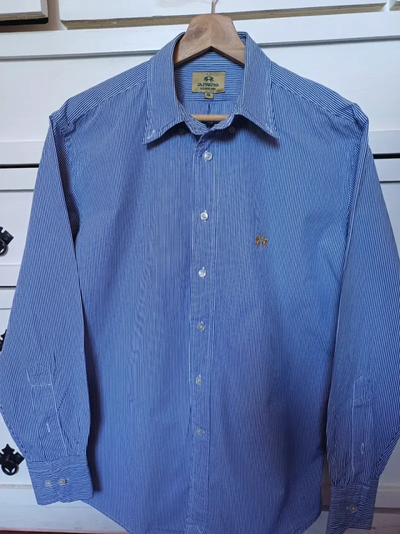 Camisa a rayas azul La Martina para hombre - 2