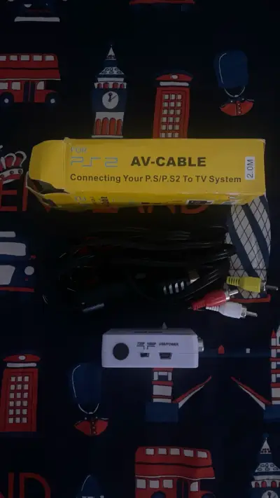 🎮 Kit PS2 / PS3 – Cable AV 2M + Mini AV2HDMI 1080P - miniatura 2