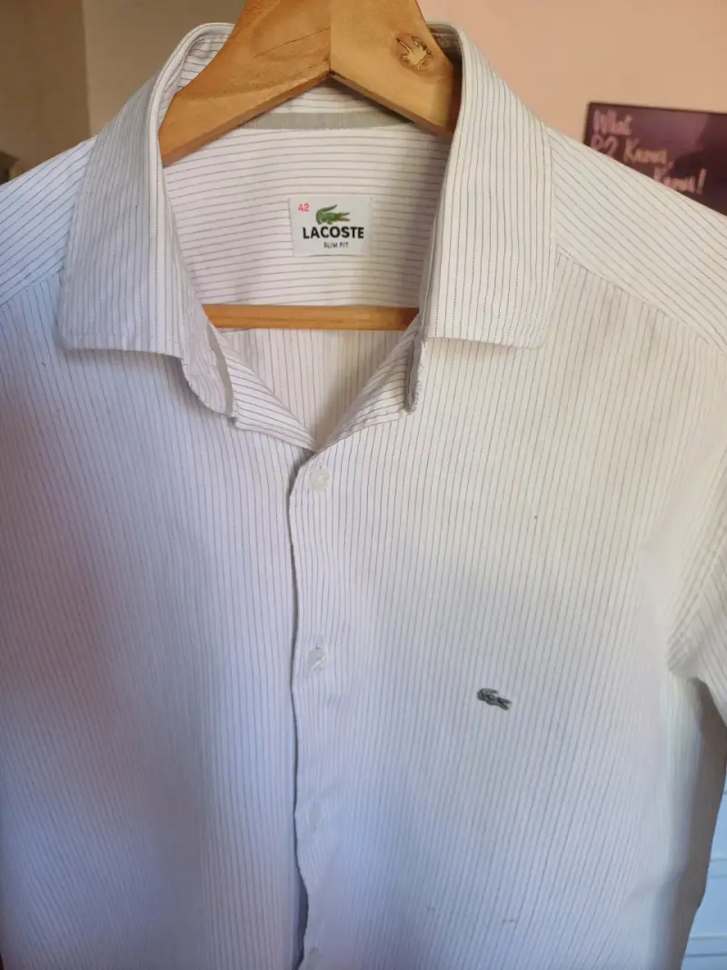 Camisa Lacoste Slim Fit a Rayas para Hombre - 1
