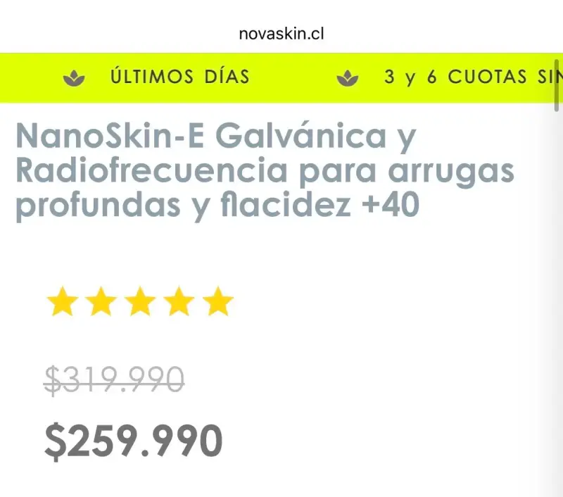 Nanoskin-E Radiofrecuencia Facial y Cuerpo. - 5
