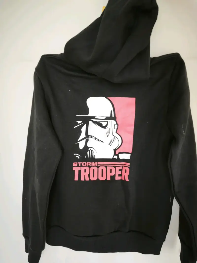 Polerón Star Wars Stormtrooper Negro Talla 14 - 2