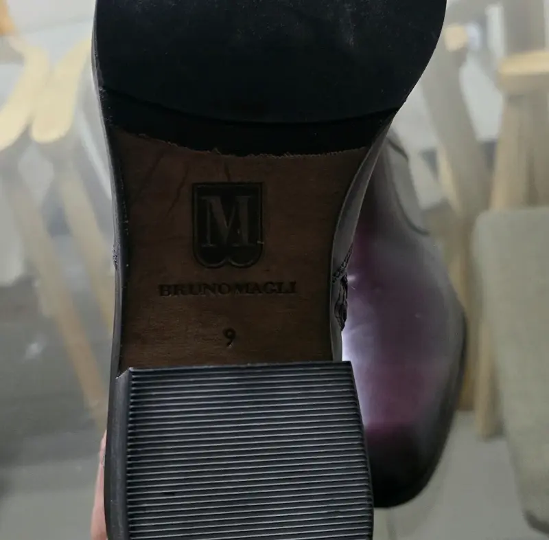 Botines de cuero burgundy Bruno Magli para hombre - 4