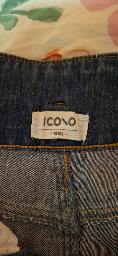 Shorts de mezclilla Icono Basics mujer  talla 38 - miniatura 3