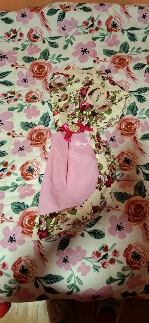 Vestido de huasa para perrita floral talla 8 - 1