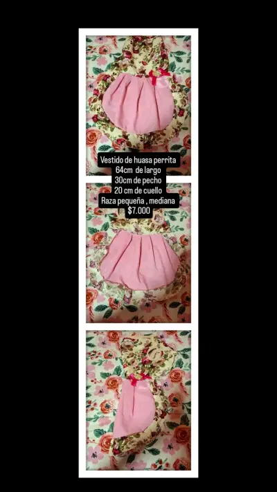Vestido de huasa para perrita floral talla 8 - miniatura 4