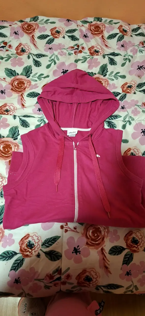 Chaleco sin mangas Ellesse rosa con capucha - 2