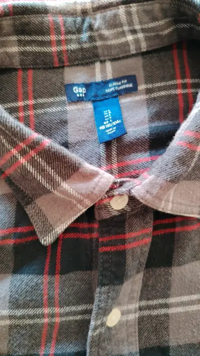 Camisa de franela a cuadros Gap para hombre - miniatura 1