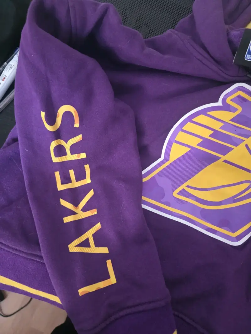 Polerón NBA Lakers morado con capucha - 3