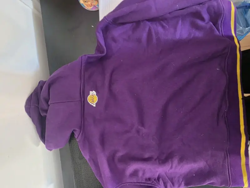 Polerón NBA Lakers morado con capucha - 4