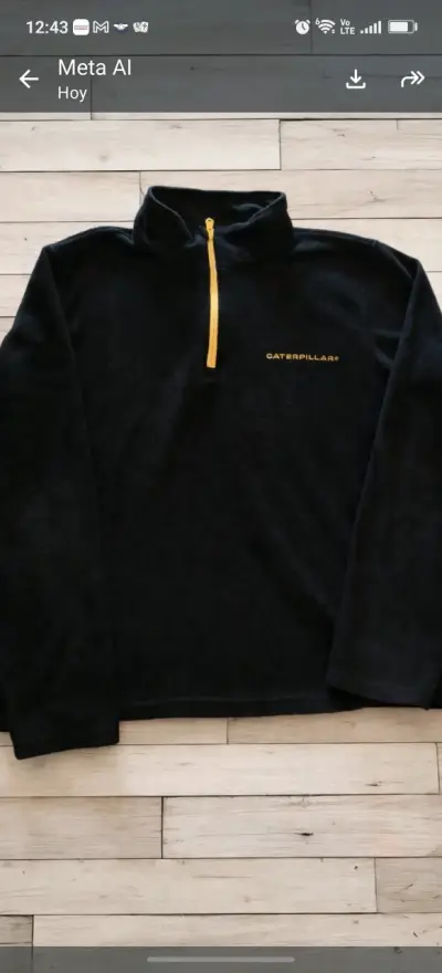 Polar negro Caterpillar con cierre amarillo - miniatura 1