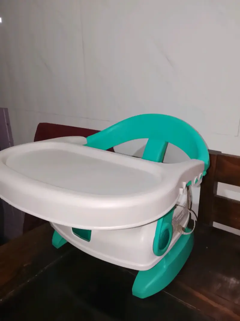Silla de Comer para Bebé Plegable Verde - 1