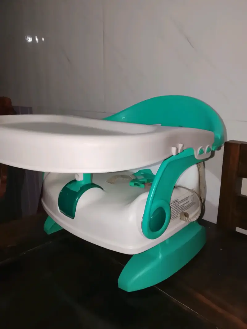 Silla de Comer para Bebé Plegable Verde - 2
