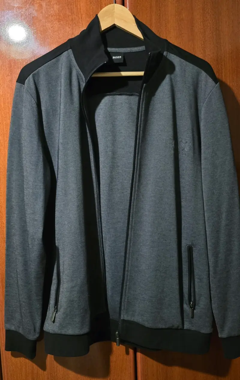Chaqueta deportiva gris Boss para hombre M - 2