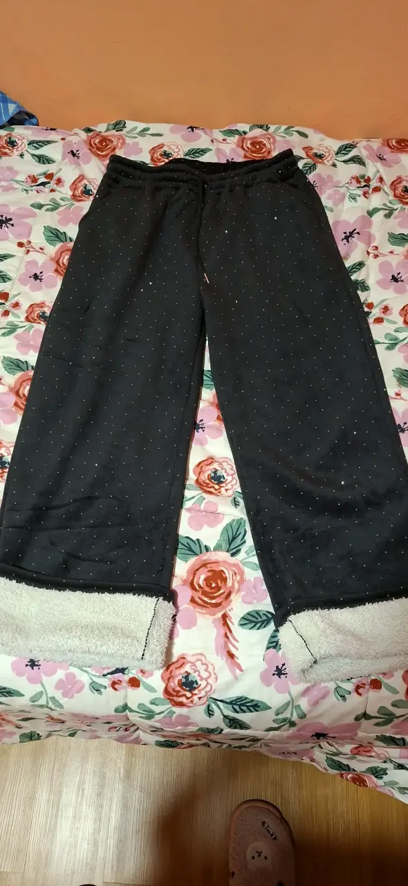 Pantalones térmicos negros con forro polar - 2