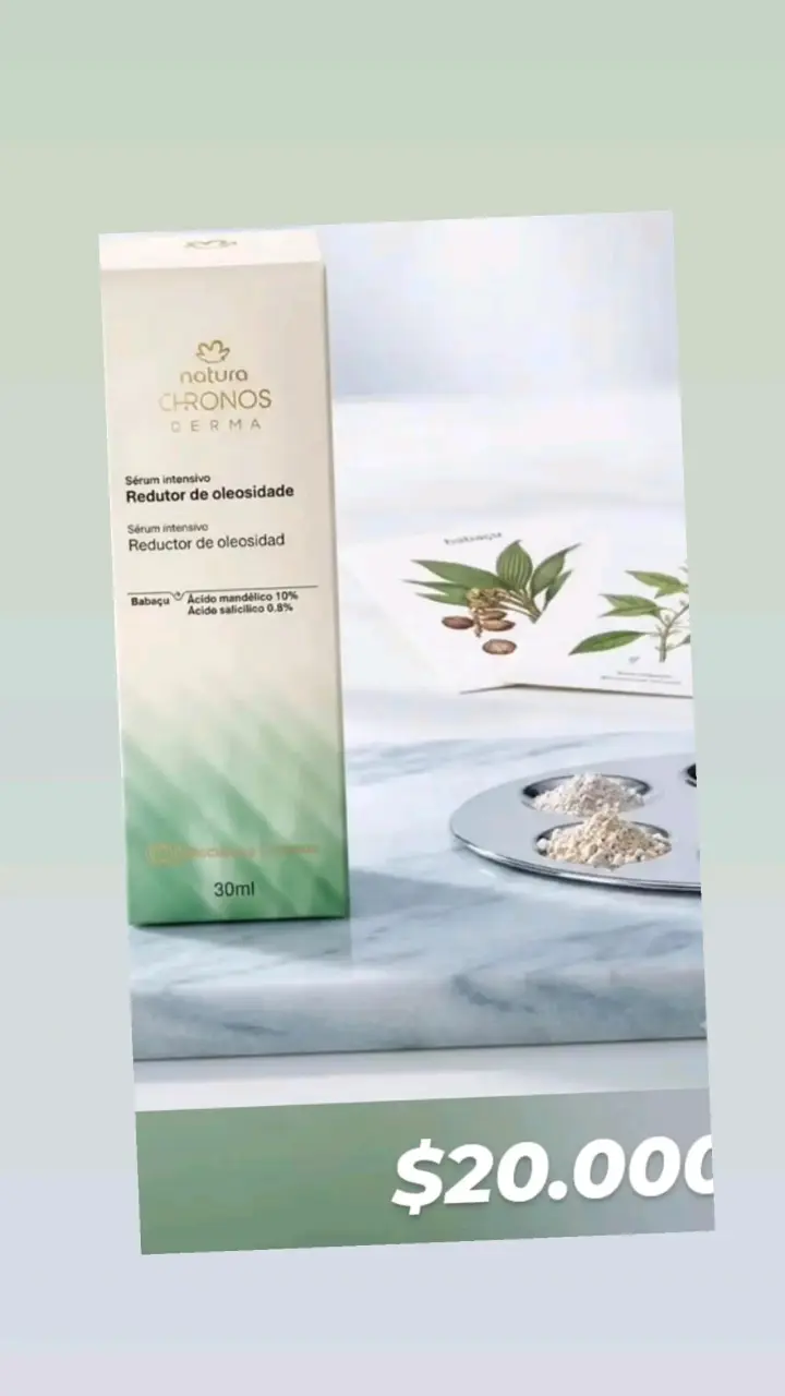 Sérum Intensivo Reductor de Oleosidad Natura Chronos