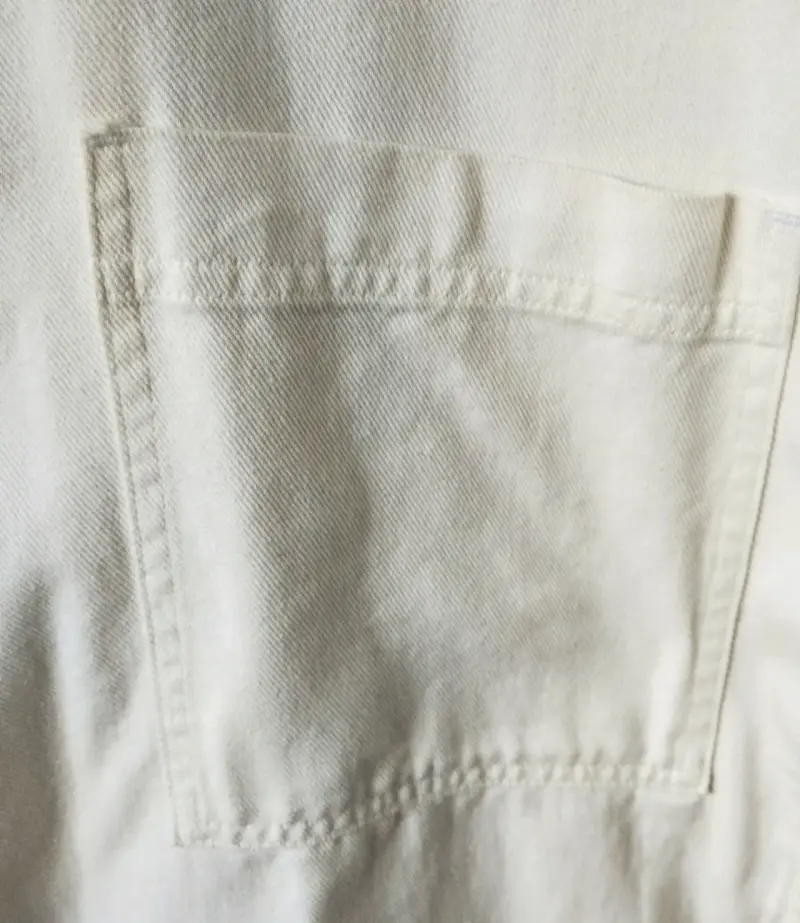 Chaqueta blanca de algodón con cierre - 3