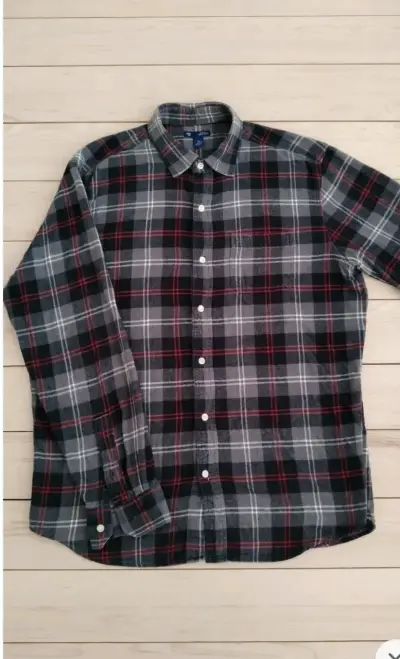 Camisa de franela a cuadros Gap para hombre - miniatura 2
