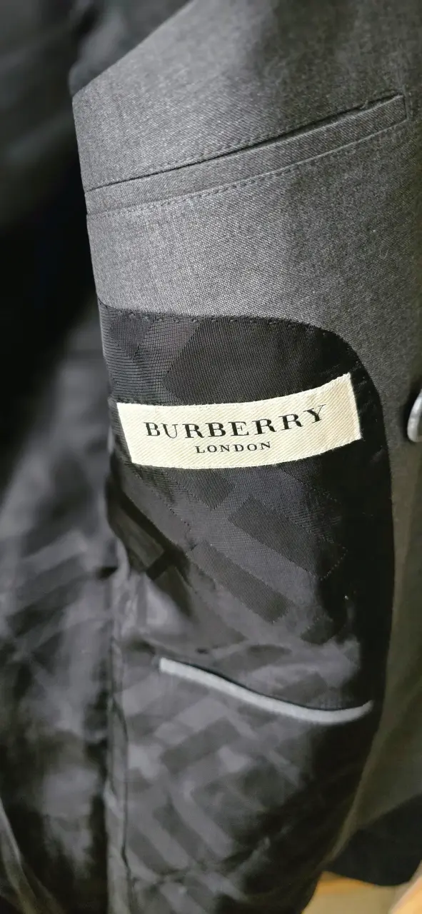 Blazer gris burberry para hombre - 5