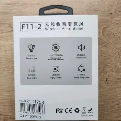 Micrófono Inalámbrico F11-2 con Doble Transmisor - miniatura 4
