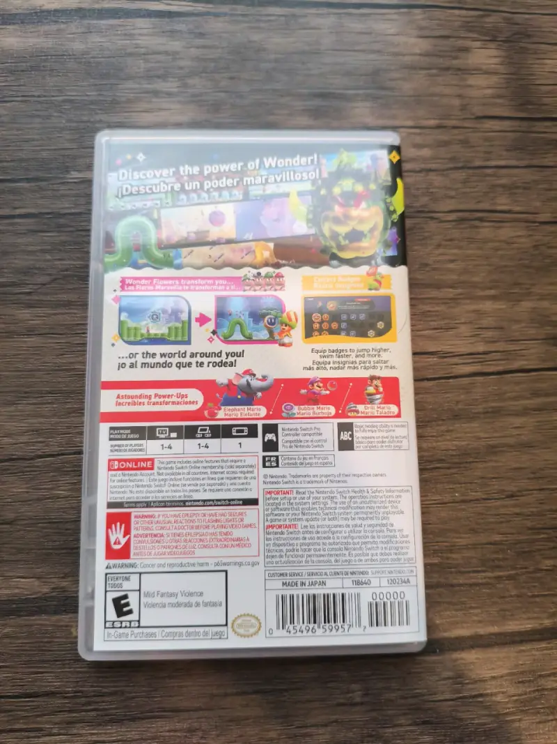 Juego Nintendo Switch Super Mario Bros Wonder - 2
