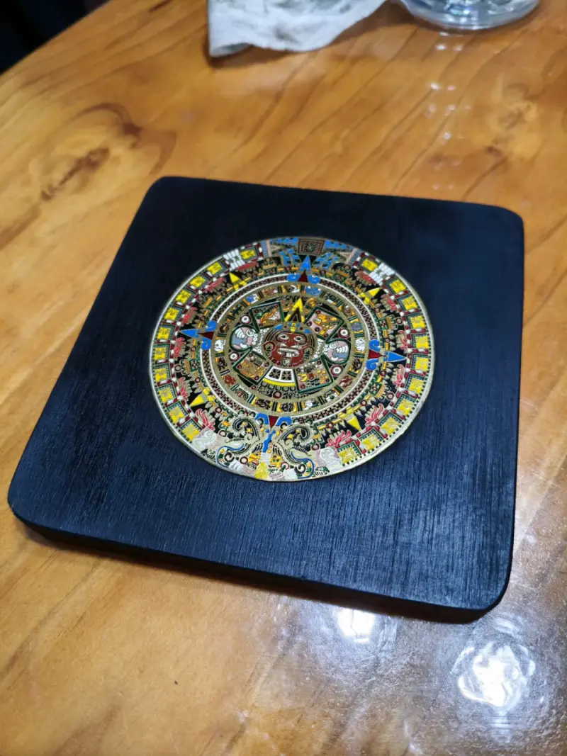 Calendario Azteca Decorativo en Madera - 2