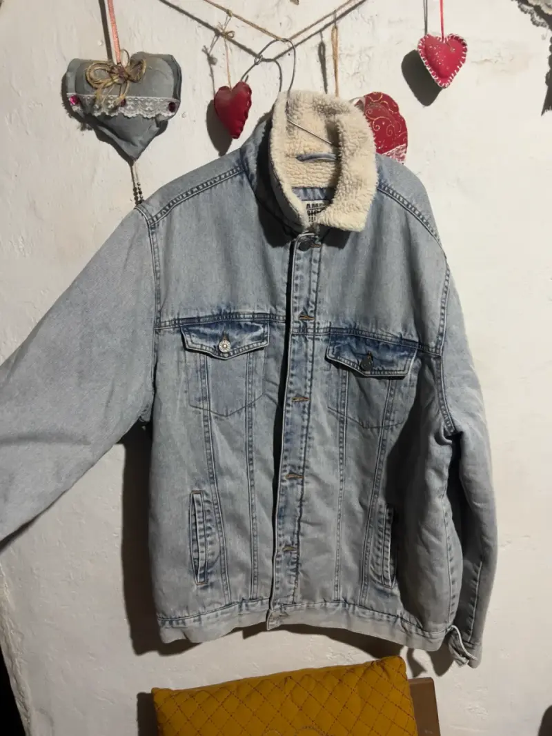 Chaqueta de pana negra con forro de lana - 2