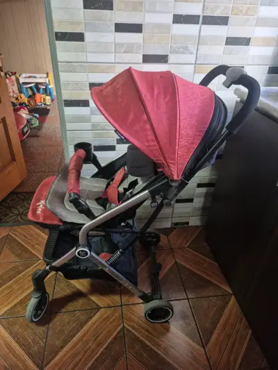 Coche de bebé plegable Kinlee rojo - miniatura 4