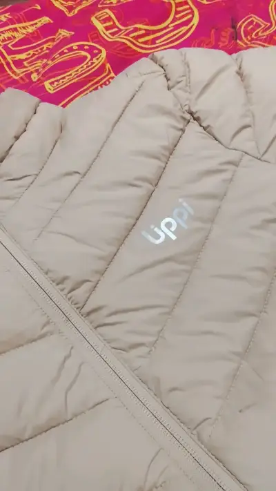 Chaqueta acolchada beige Lippi para mujer - miniatura 2