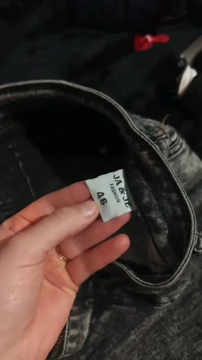 Jeans gris jaspeado para mujer talla 46 - miniatura 2