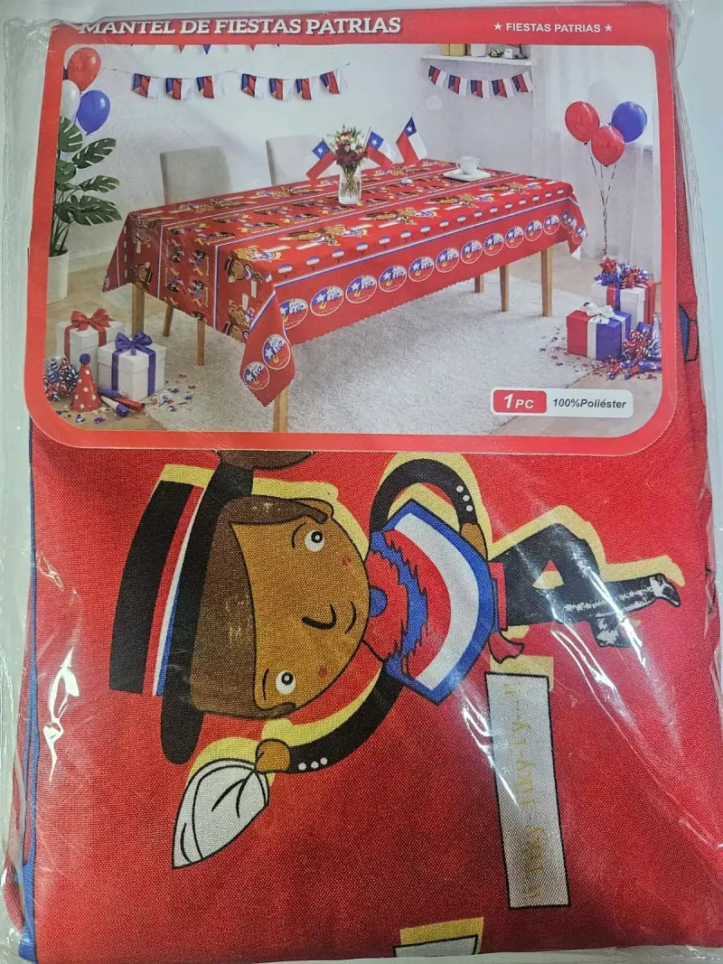 Mantel dieciochero para Fiestas Patrias 2.20x1.50m - 2