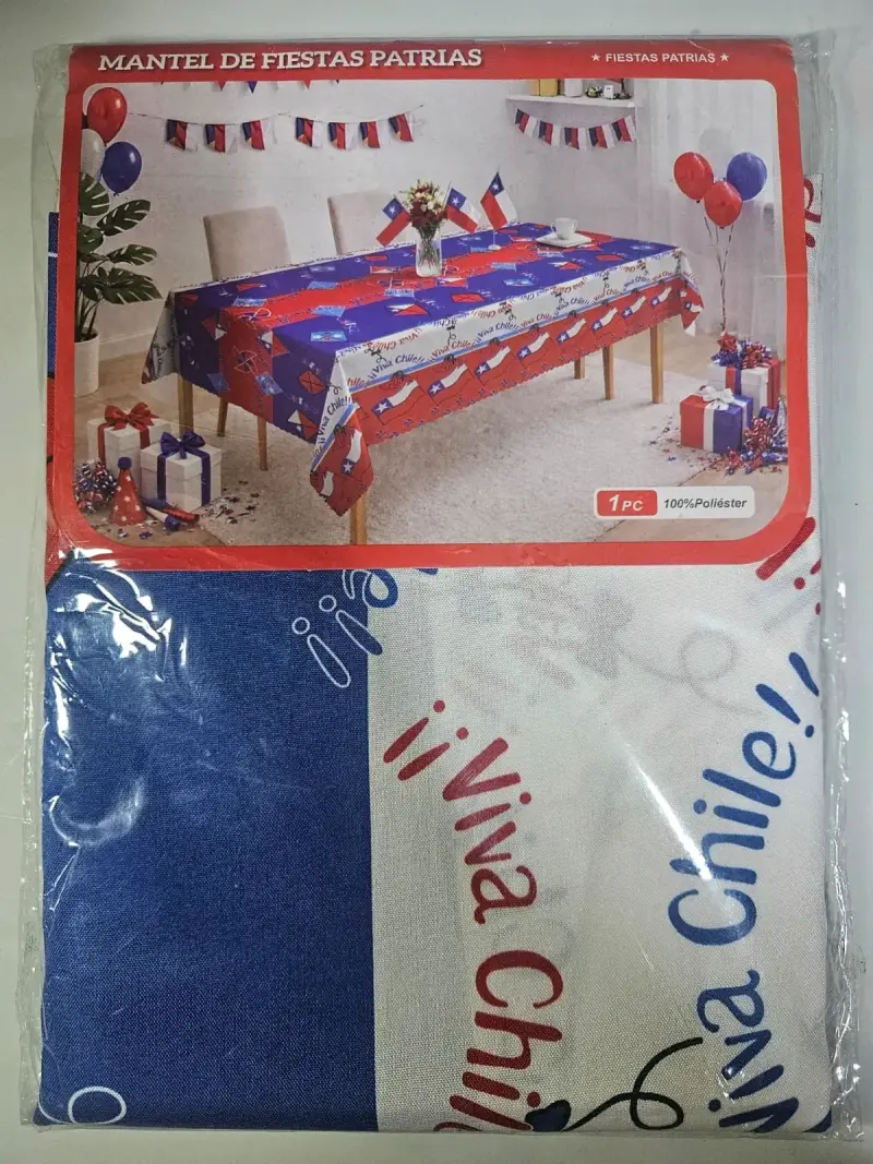Mantel dieciochero para Fiestas Patrias 2.20x1.50m - 4