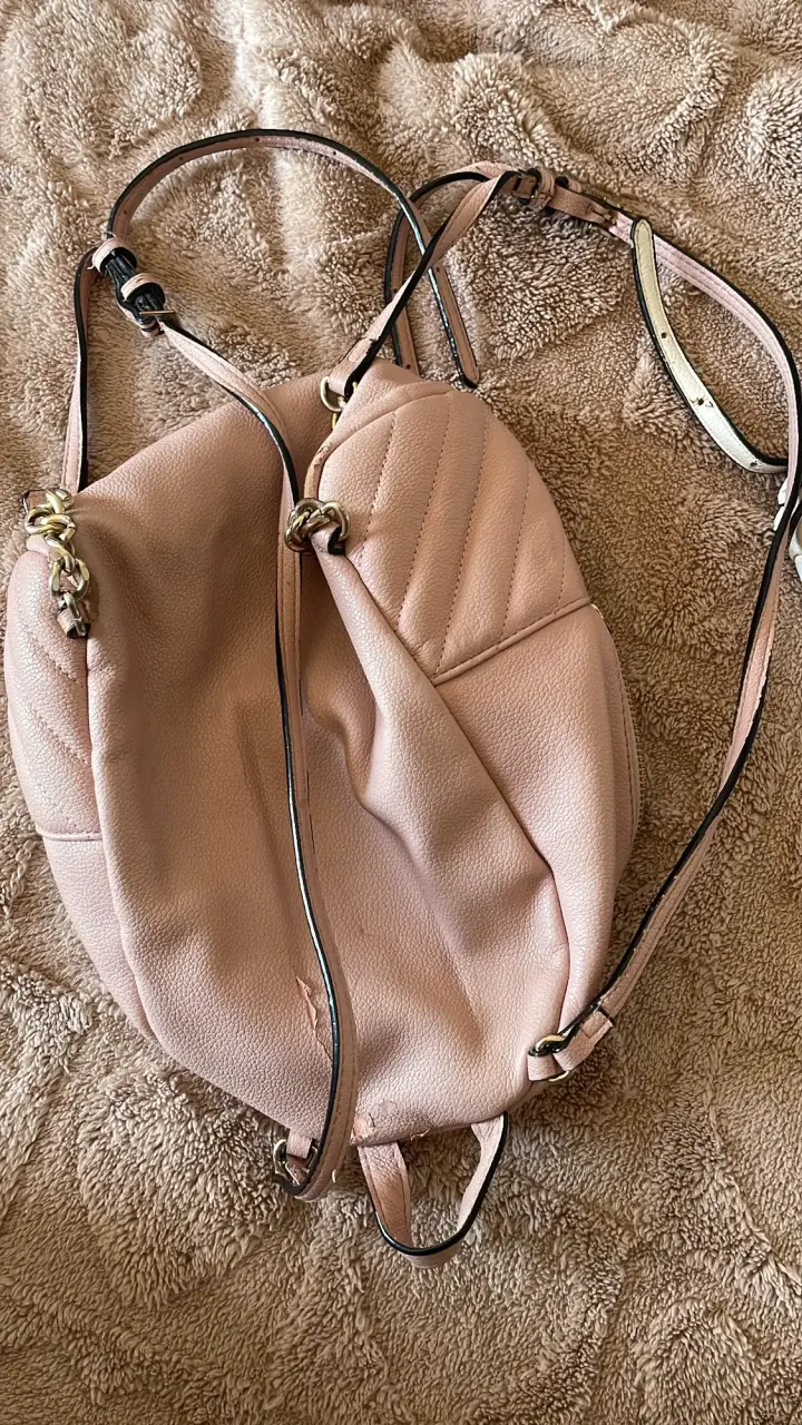 Mochila victoria secret pequeña rosada - 3