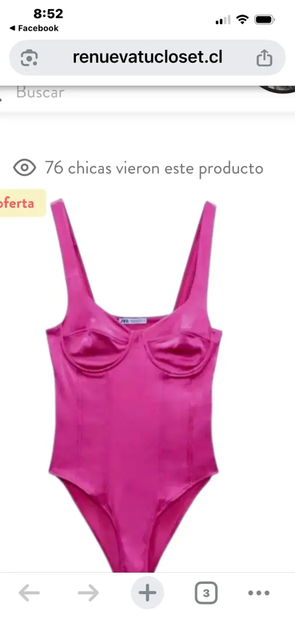 Body fucsia con tirantes anchos - 1
