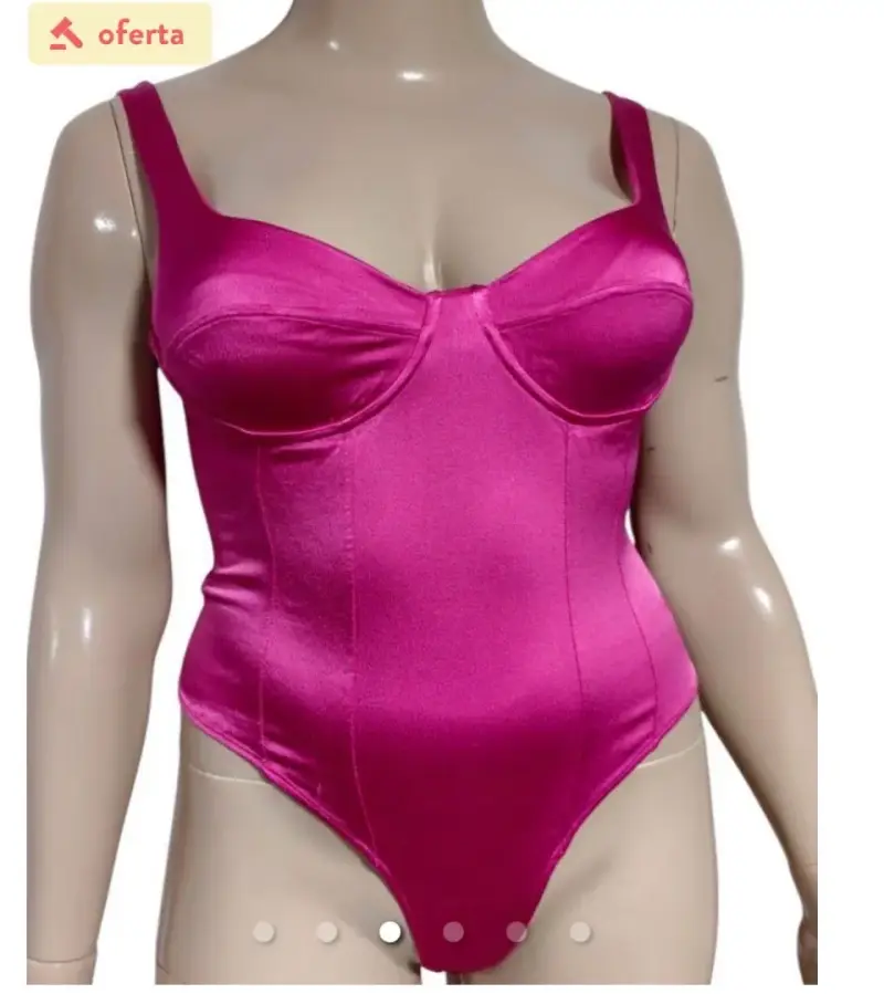 Body fucsia con tirantes anchos - 3