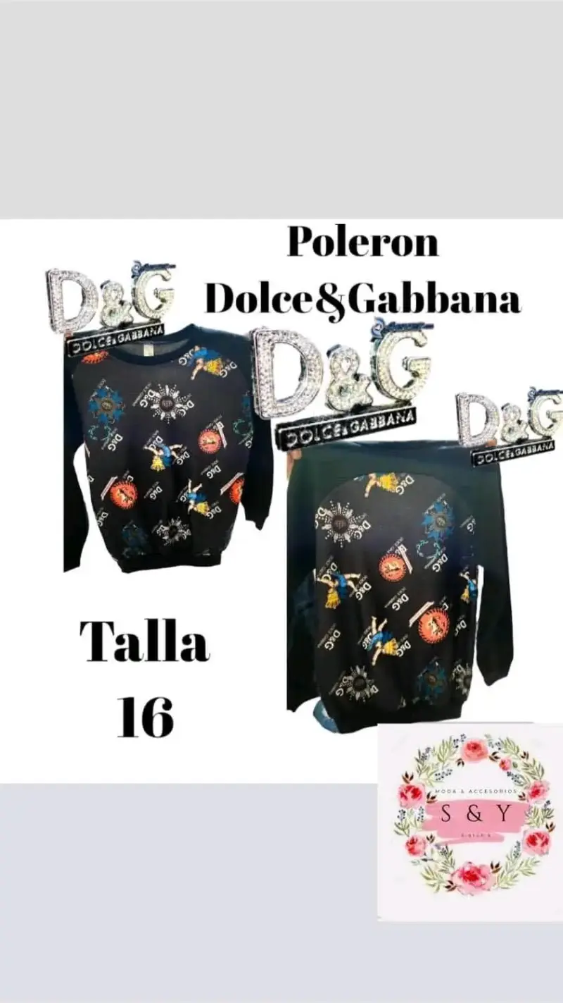 Polerón infantil estampado Versace talla 10 - 5