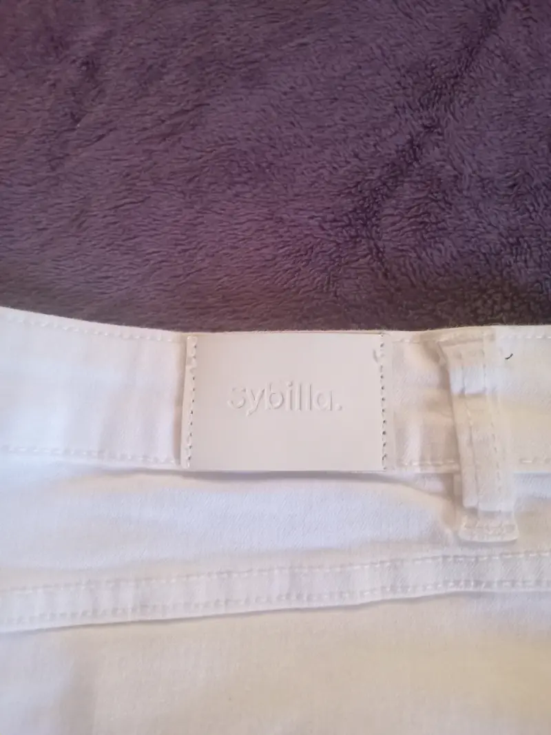 Falda corta blanca de mezclilla Sybilla - 3
