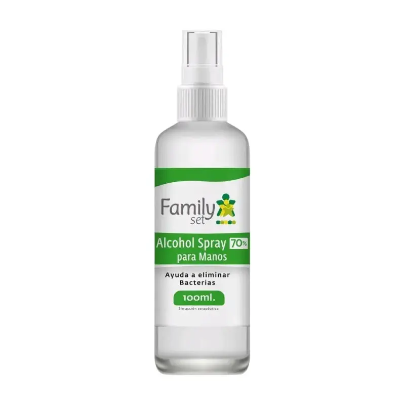 Spray de Alcohol 70% para Manos Family Set 100ml