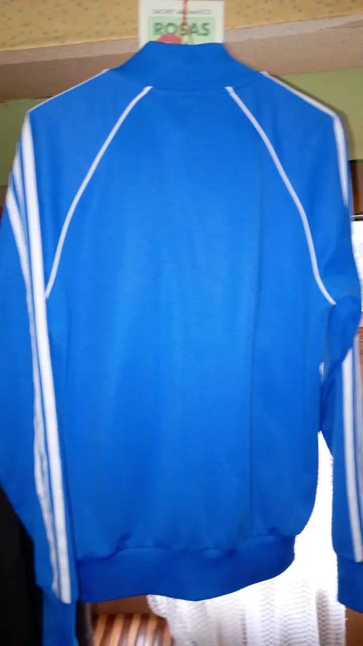 Chaqueta deportiva azul Adidas con cierre - 2
