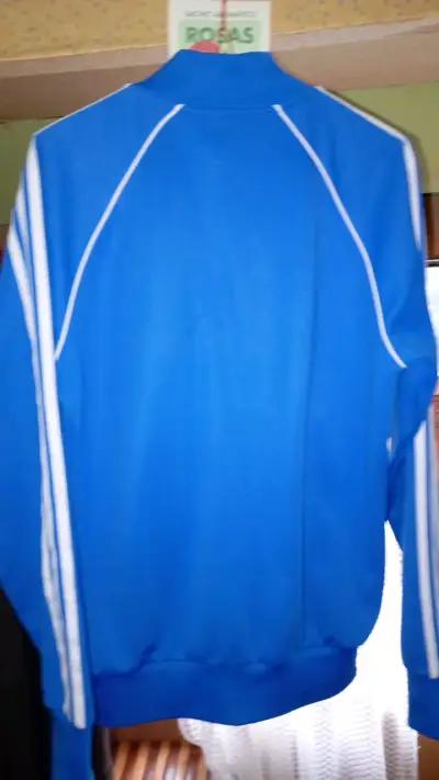Chaqueta deportiva azul Adidas con cierre - miniatura 2