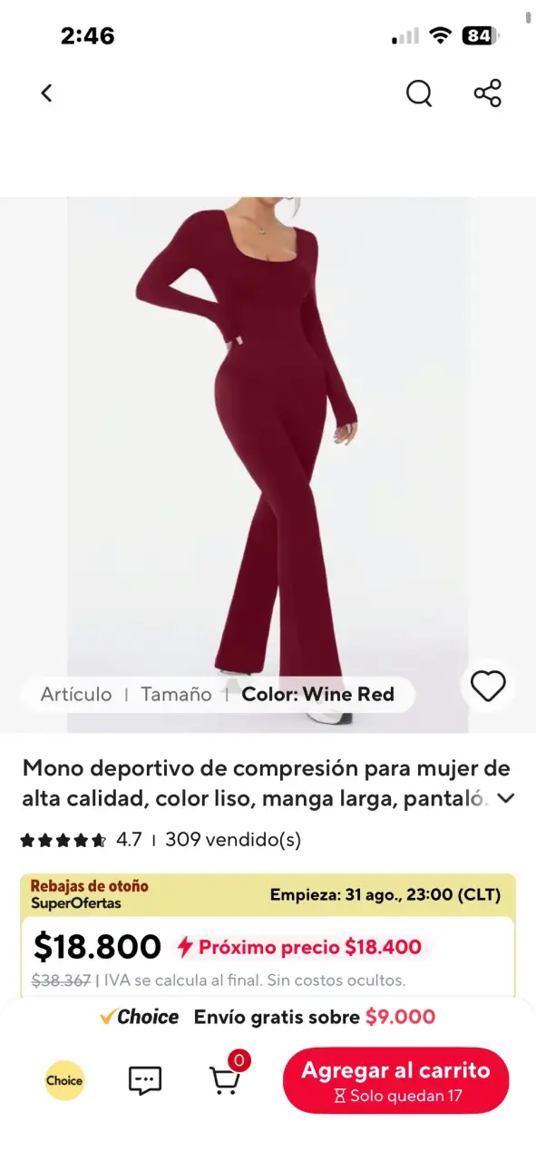 Mono deportivo de compresión color vino