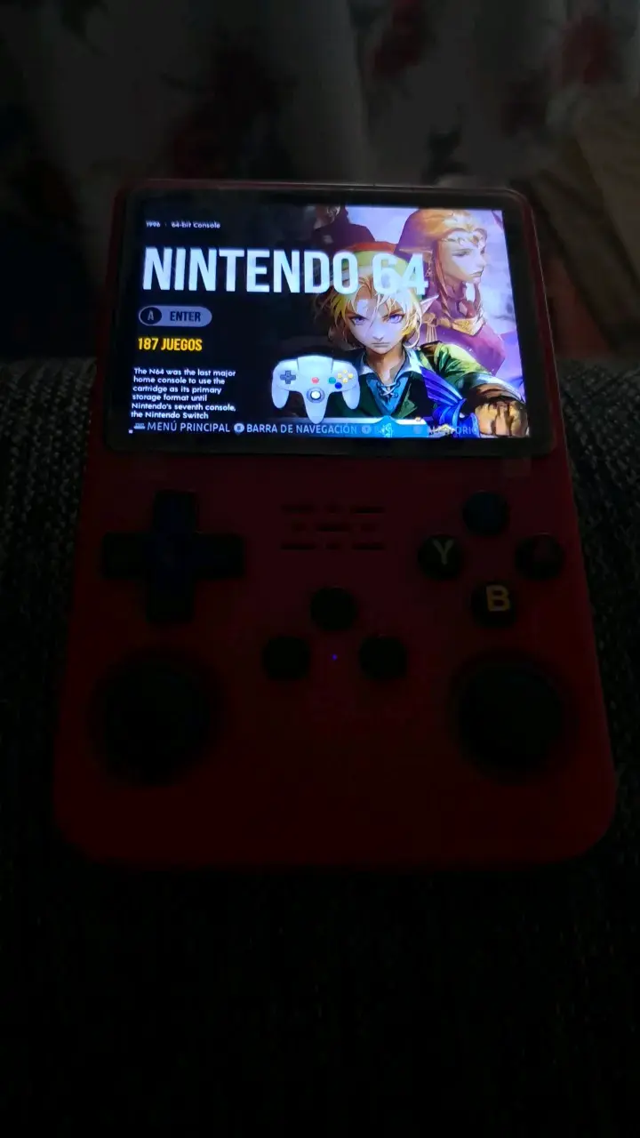 Consola de Juegos Portátil R36S Roja - 6