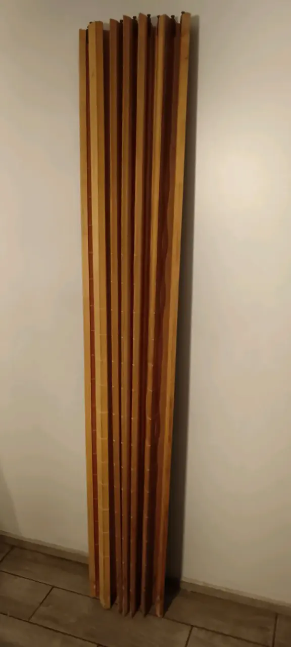 Cortina de bambú plegable para interiores - 2