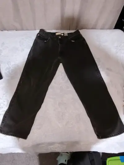 Jeans Levi's negros relajados para hombre y mujer - miniatura 1